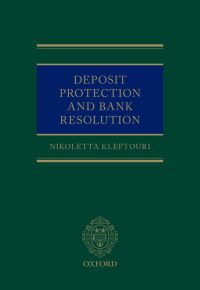 Cover image: Deposit Protection and Bank Resolution 9780198743057