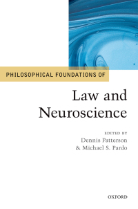 Cover image: Philosophical Foundations of Law and Neuroscience 1st edition 9780198743095