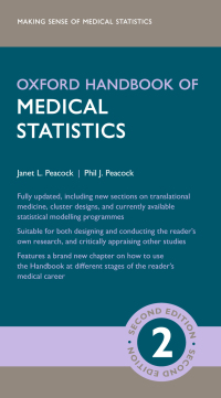 Cover image: Oxford Handbook of Medical Statistics 2nd edition 9780198743583