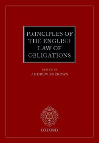 Titelbild: Principles of the English Law of Obligations 9780198746232