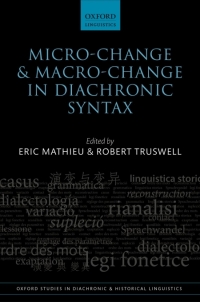 Titelbild: Micro-change and Macro-change in Diachronic Syntax 1st edition 9780198747840