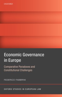 Omslagafbeelding: Economic Governance in Europe 9780198749134
