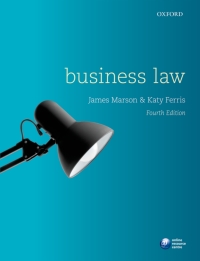 Cover image: Business Law 4th edition 9780198727347