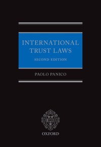 Cover image: International Trust Laws 2nd edition 9780198754220