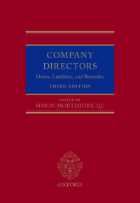 Cover image: Company Directors 3rd edition 9780198754398