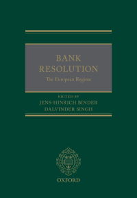 Cover image: Bank Resolution: The European Regime 1st edition 9780198754411