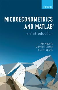 Cover image: Microeconometrics and MATLAB: An Introduction 9780191069437