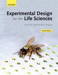 Cover image: Experimental Design for the Life Sciences 4th edition 9780198717355