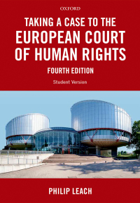 Cover image: Taking a Case to the European Court of Human Rights 4th edition 9780191071751