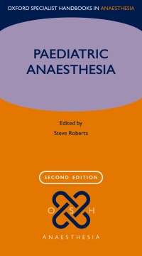 Cover image: Paediatric Anaesthesia 2nd edition 9780198755791