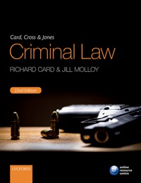 Cover image: Card, Cross & Jones Criminal Law 22nd edition 9780198753094