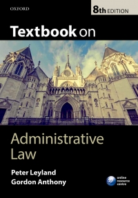 Imagen de portada: Textbook on Administrative Law 8th edition 9780198713050