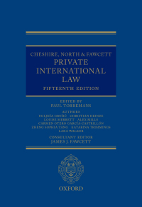 Omslagafbeelding: Cheshire, North & Fawcett: Private International Law 15th edition 9780199678983