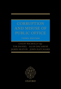 Cover image: Corruption and Misuse of Public Office 3rd edition 9780198735434