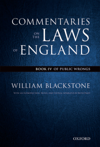 Immagine di copertina: Commentaries on the Laws of England 9780199601028