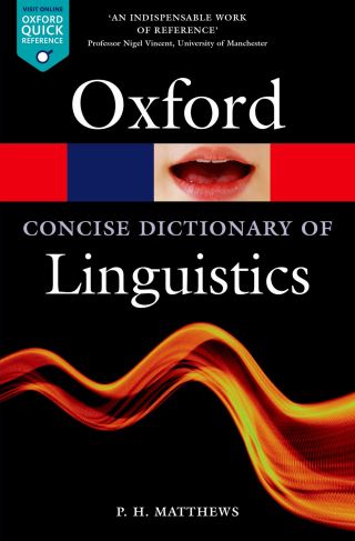 Imagen de portada: The Concise Oxford Dictionary of Linguistics 3rd edition 9780199675128
