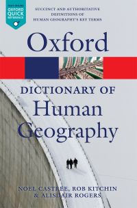 Cover image: A Dictionary of Human Geography 9780199599868