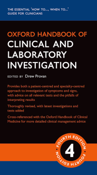 Cover image: Oxford Handbook of Clinical and Laboratory Investigation 4th edition 9780198766537