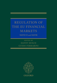 Cover image: Regulation of the EU Financial Markets 1st edition 9780198767671