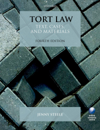 Cover image: Tort Law 4th edition 9780192547682