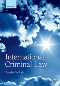 Omslagafbeelding: International Criminal Law 9780198728962