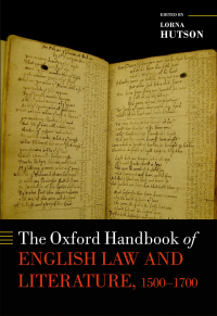 صورة الغلاف: The Oxford Handbook of English Law and Literature, 1500-1700 1st edition 9780199660889