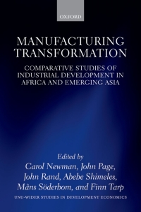 Cover image: Manufacturing Transformation 9780198776987