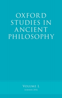 表紙画像: Oxford Studies in Ancient Philosophy, Volume 50 1st edition 9780198778226