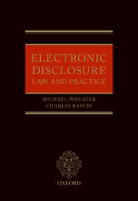 Cover image: Electronic Disclosure 9780198778929