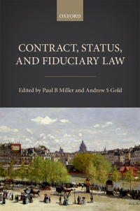 Imagen de portada: Contract, Status, and Fiduciary Law 1st edition 9780198779193