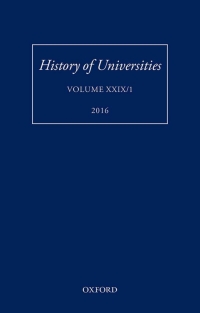 صورة الغلاف: History of Universities 1st edition 9780198779919