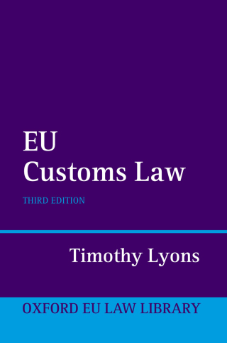 Cover image: EU Customs Law 3rd edition 9780191086731