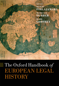 Cover image: The Oxford Handbook of European Legal History 1st edition 9780198785521