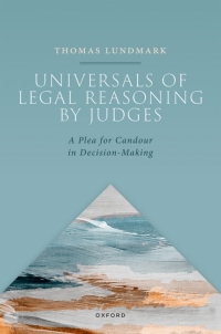 Cover image: Universals in Legal Reasoning by Judges 1st edition 9780198785675