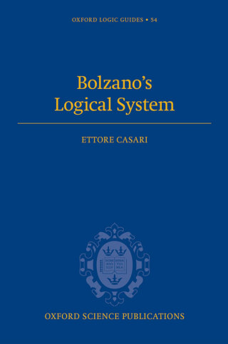 Cover image: Bolzano's Logical System 9780198788294