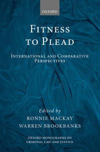 Cover image: Fitness to Plead 1st edition 9780198788478