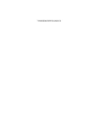 Cover image: Thermodynamics 9780198788577