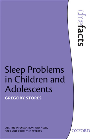 Cover image: Sleep problems in Children and Adolescents 9780191001741