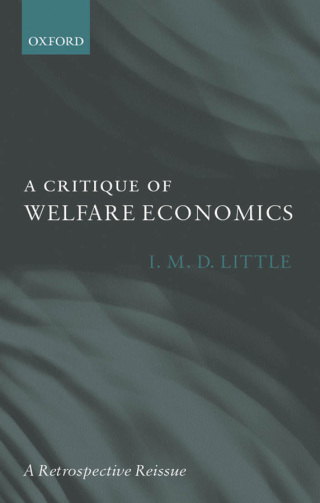 Cover image: A Critique of Welfare Economics 9780198281191