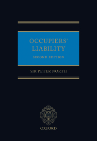 Cover image: Occupiers' Liability 2nd edition 9780199680641