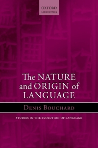 Cover image: The Nature and Origin of Language 1st edition 9780199681631