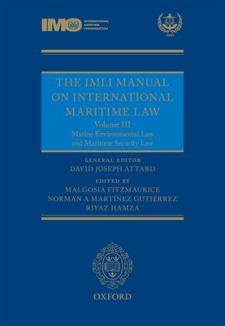 Cover image: The IMLI Manual on International Maritime Law 1st edition 9780199683949