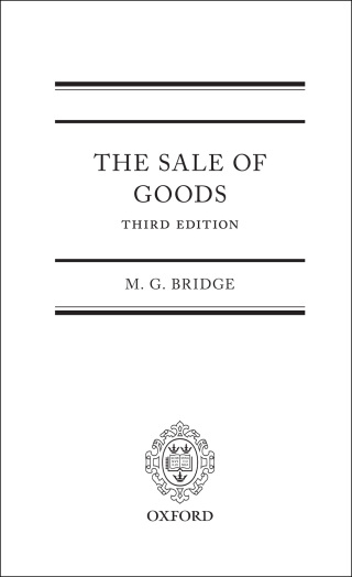 Imagen de portada: The Sale of Goods 3rd edition 9780191508219