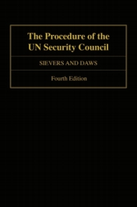 Imagen de portada: The Procedure of the UN Security Council 4th edition 9780199685295