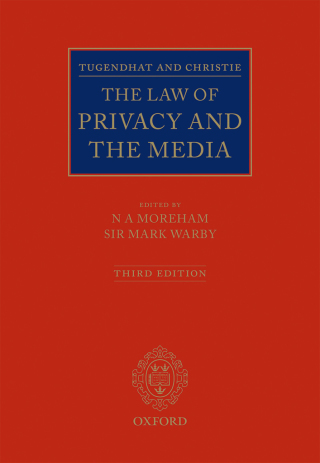 Imagen de portada: Tugendhat and Christie: The Law of Privacy and The Media 3rd edition 9780199685745