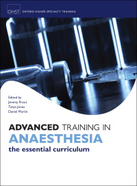 Cover image: Advanced Training in Anaesthesia 1st edition 9780199609956