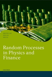 Omslagafbeelding: Random Processes in Physics and Finance 9780198567769