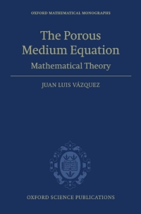 Imagen de portada: The Porous Medium Equation 9780198569039