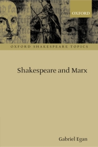 Cover image: Shakespeare and Marx 1st edition 9780199249923