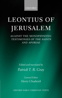 Imagen de portada: Leontius of Jerusalem 1st edition 9780199266449